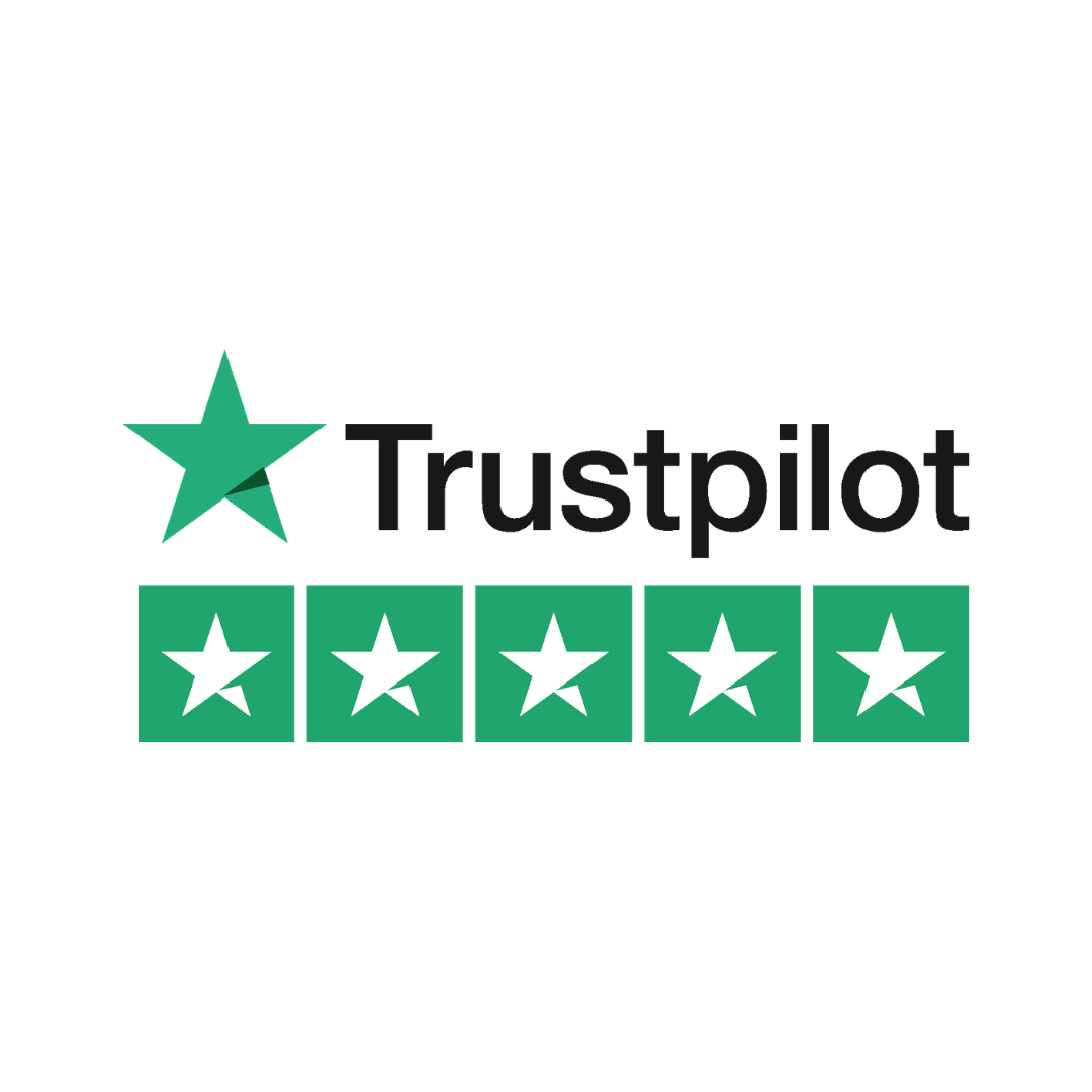 Trustpilot logo with five stars